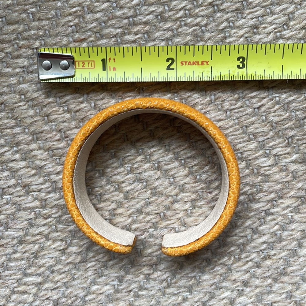 dannijo small stingray yellow orange cuff - Picture 2 of 5